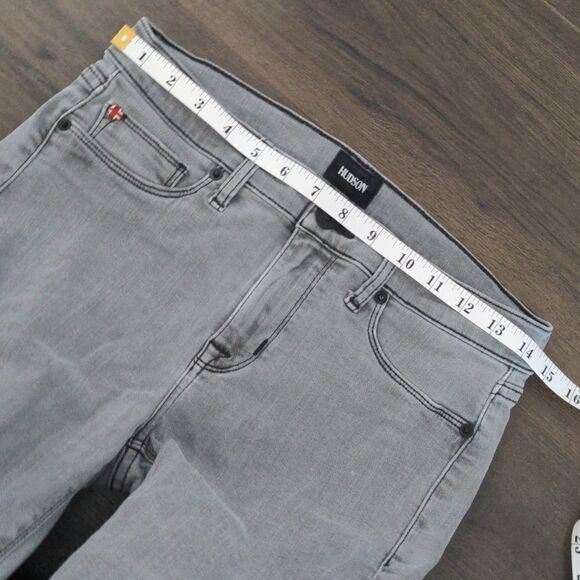 Hudson Harkin Crop Super Skinny Cuff Demu Gray Size 28 - Picture 6 of 11